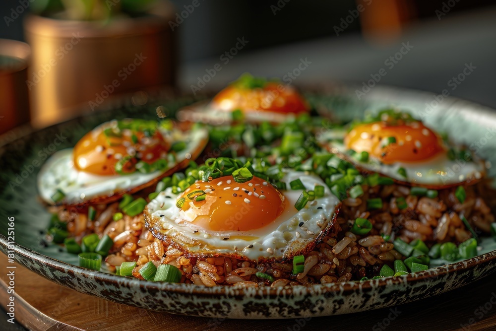 Egg fried rice professional advertising food photography