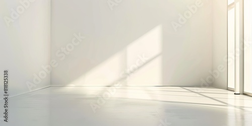 Wallpaper Mural Bright empty room with white walls and large windows Torontodigital.ca