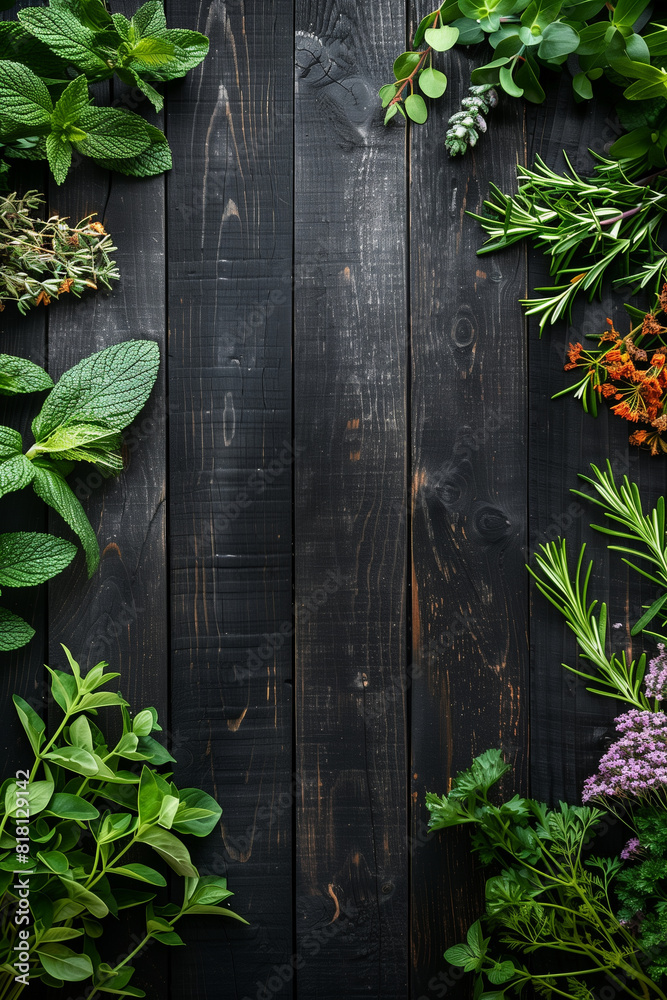 Dark autumn background with autumn leaves and wild berries set in a frame with a space for a text, flat lay Dark autumn background with autumn leaves and wild berries set in a frame with a space for a text, flat lay