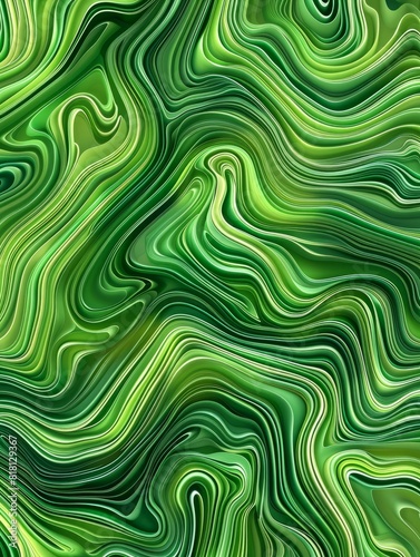 Abstract organic green lines as wallpaper background illustration © Business Pics