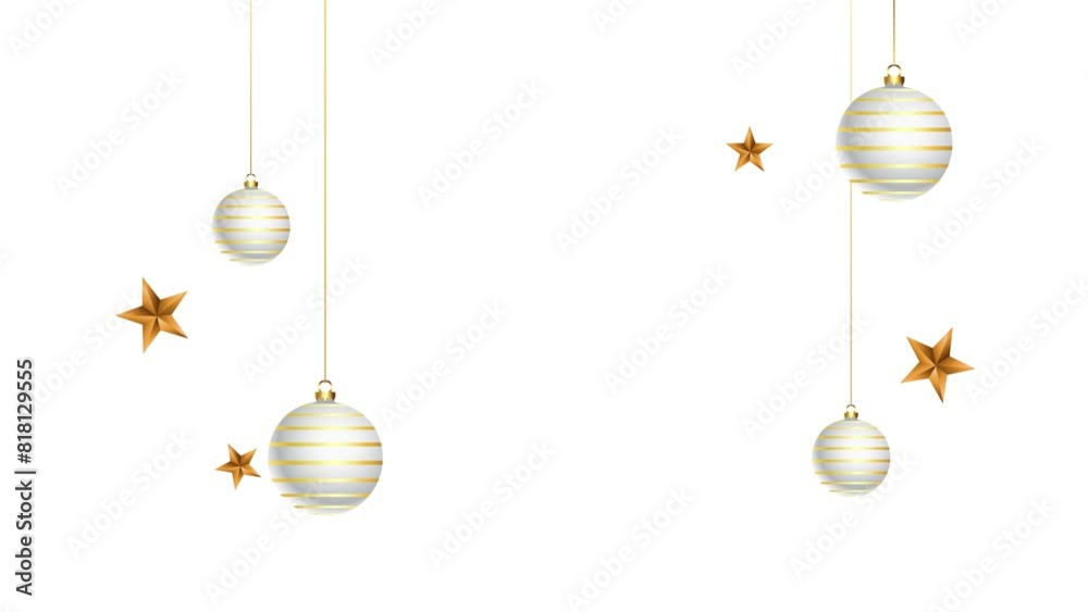 christmas balls and decorations Motion Poster