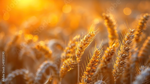 A field of tall, golden wheat ready for harvest.