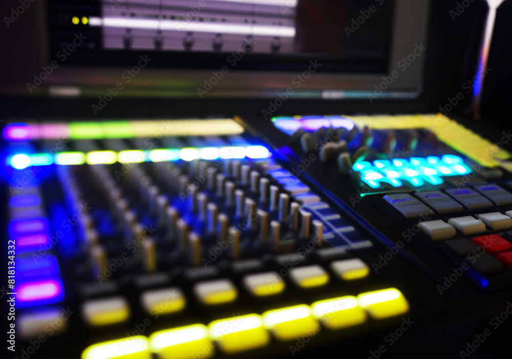 Neon colors and great vibes at the DJ music fest. Neon colors and great vibes at the DJ music fest.