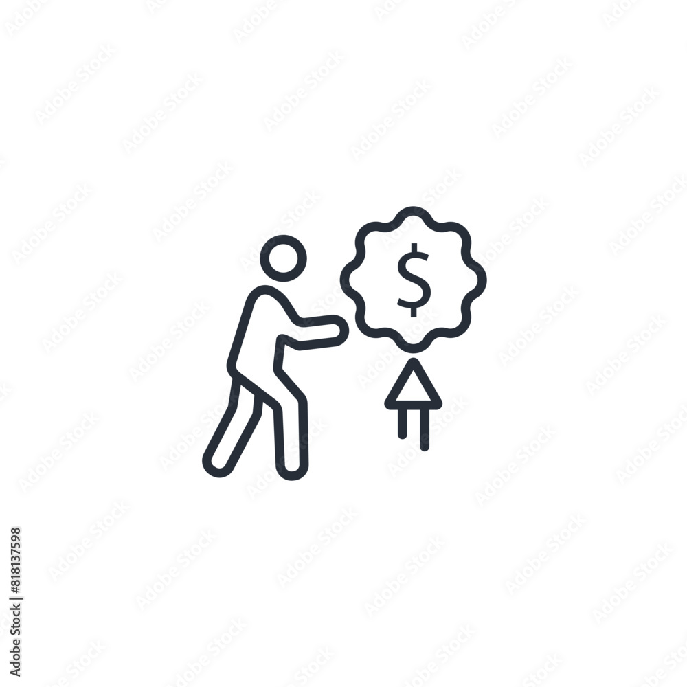 selling price icon. vector.Editable stroke.linear style sign for use web design,logo.Symbol illustration. selling price icon. vector.Editable stroke.linear style sign for use web design,logo.Symbol illustration.