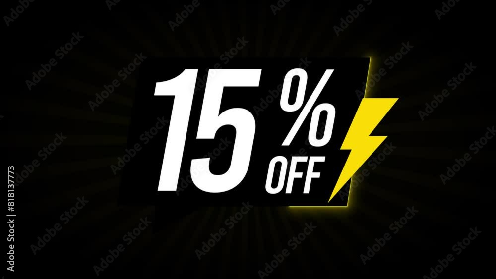 15% Flash Sale With Background 15% Flash Sale With Background