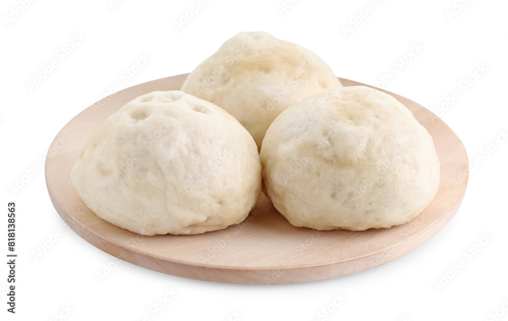 Delicious chinese steamed buns isolated on white Delicious chinese steamed buns isolated on white
