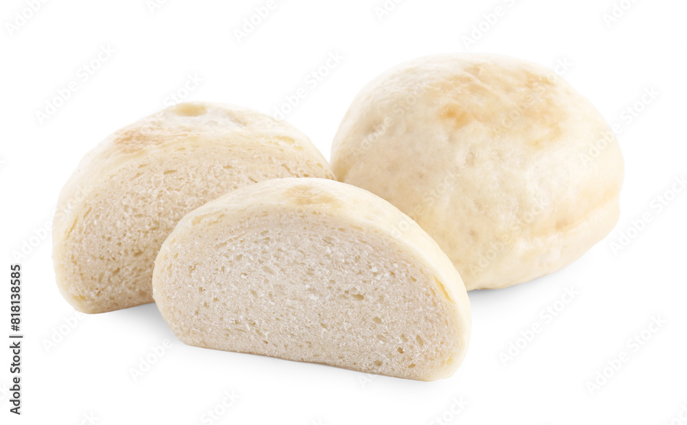 Delicious chinese steamed buns isolated on white Delicious chinese steamed buns isolated on white