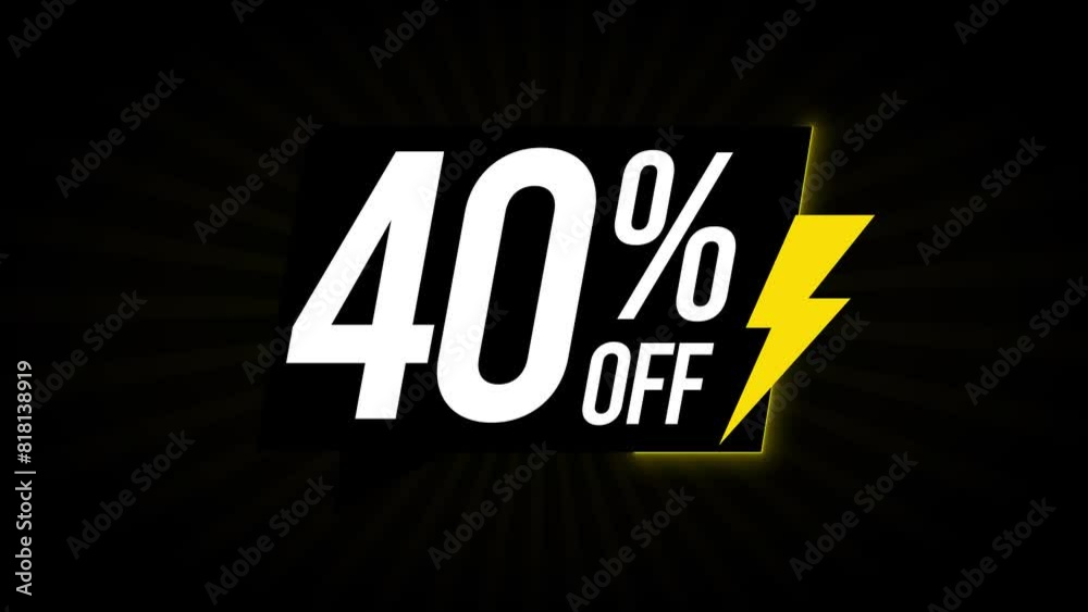 40% Flash Sale With Background 40% Flash Sale With Background