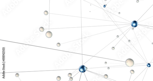 Concept of Network  internet communication. 3d illustration