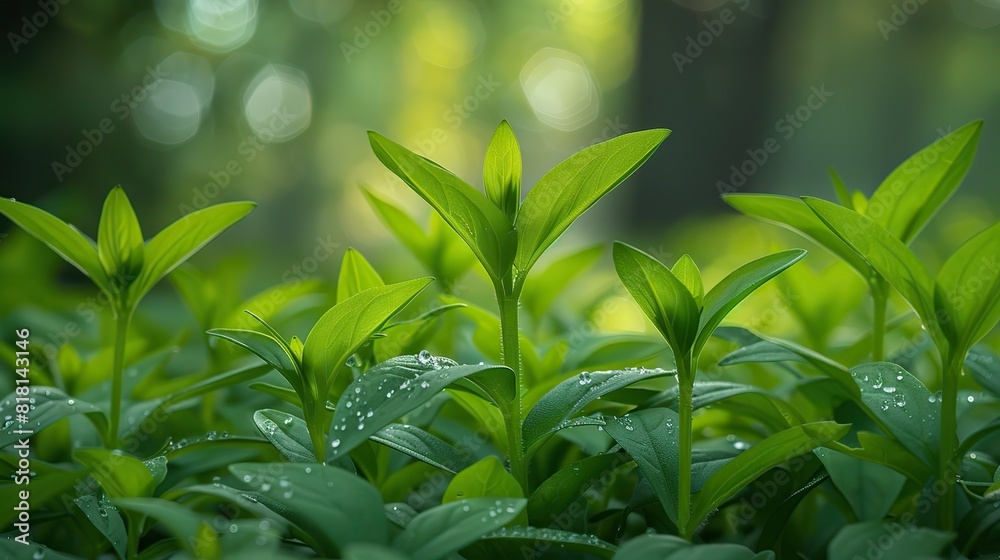 A close-up of fresh tarragon growing in a garden. A close-up of fresh tarragon growing in a garden.