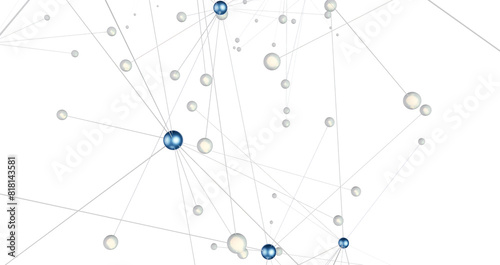 The structure of the network connection of points and lines. Data technology.