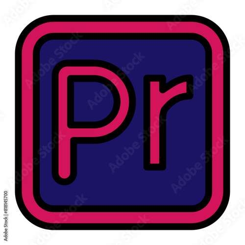 Premiere Line Filled Icon Design