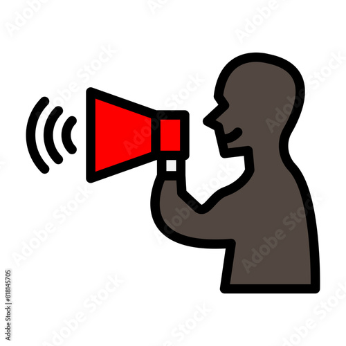 Director Line Filled Icon Design