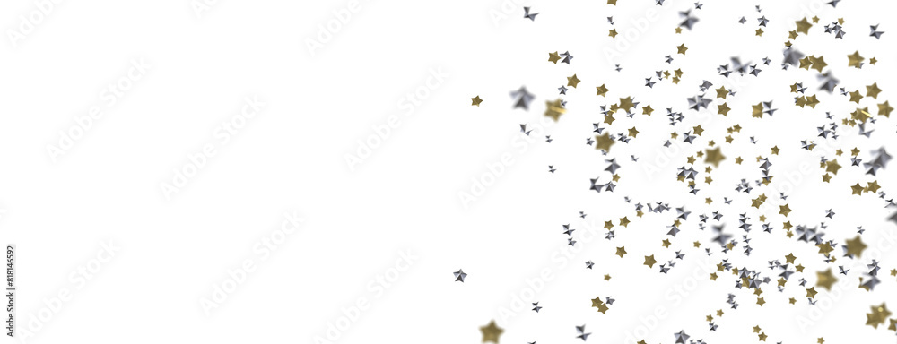 Drifting Christmas Stardust: Captivating 3D Illustration of Descending Stardust Particles for the Holidays