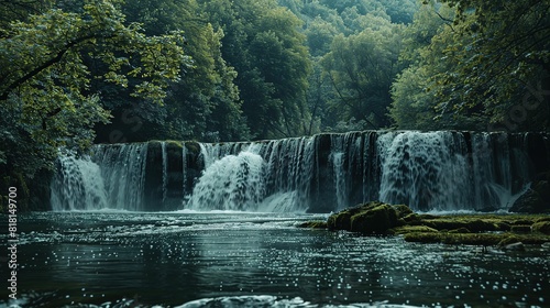 River waterfall nature UHD wallpaper