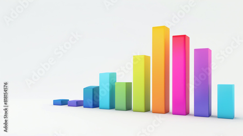 Create a basic bar chart featuring varied colors on a white backdrop.