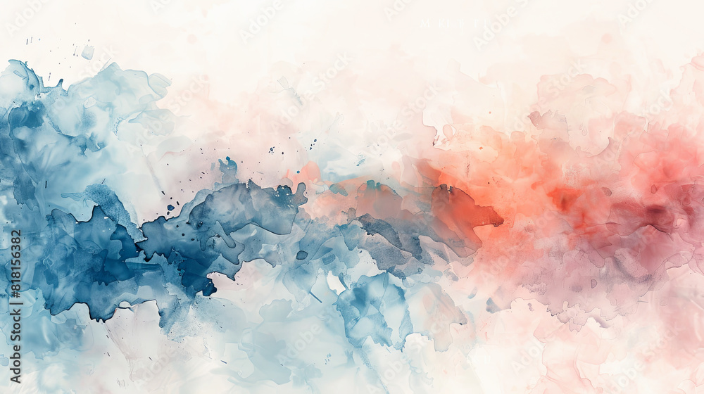 Obraz premium Abstract watercolor background. Colorful texture. Digital art painting.
