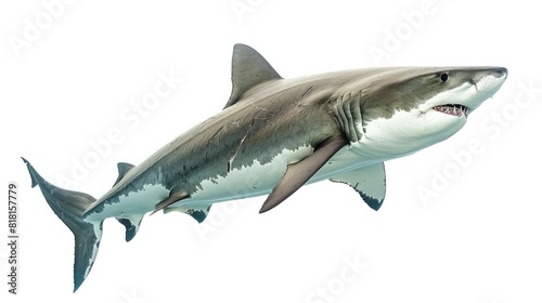 Wild shark animal isolated on white background © amankris99