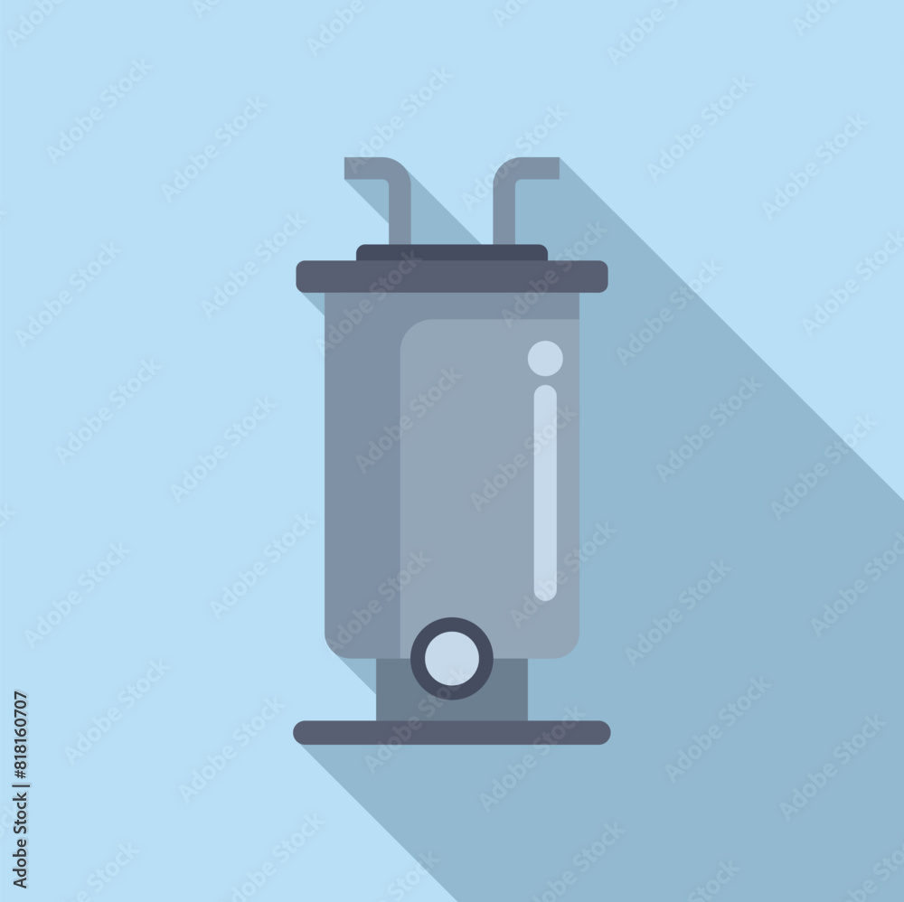 Obraz premium Digital illustration of a modern trash can icon in a minimalist style, with shadow effect