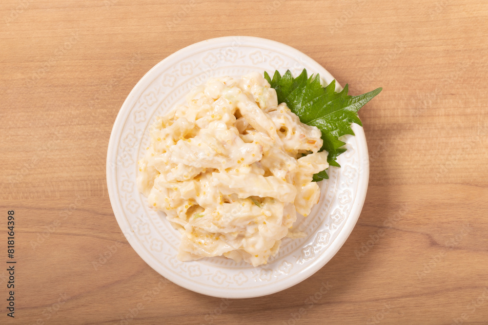 イカといぶりがっこのクリームチーズ和え イカといぶりがっこのクリームチーズ和え