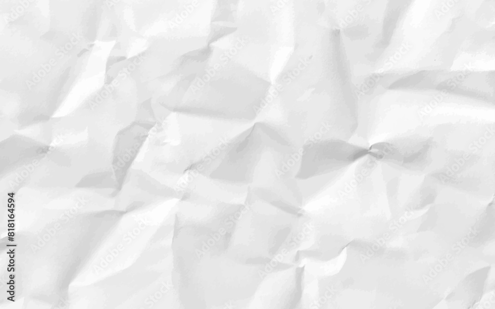 Obraz premium Crumpled white paper background