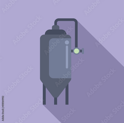 Simplified graphic representation of a fermenter used in chemical or pharmaceutical processes