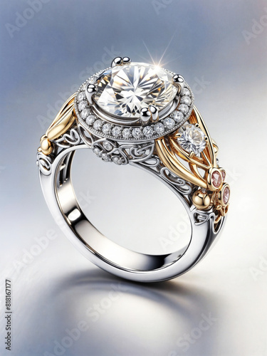 diamond ring with diamonds