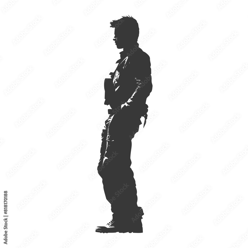 silhouette architec drawing in action full body black color only silhouette architec drawing in action full body black color only