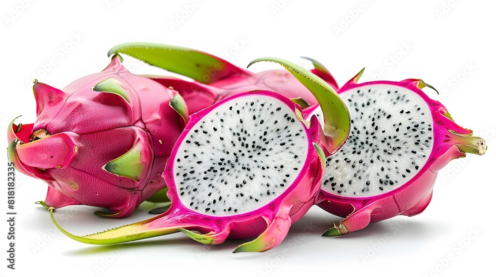 Dragon fruit isolated on white background Dragon fruit isolated on white background