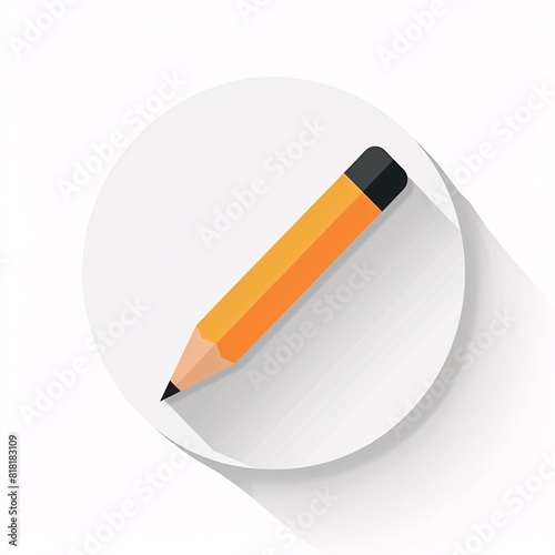 imple pencil outline icon  photo