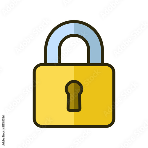 padlock icon design vector template