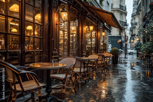 A dreamy cafe on a rainy day, Ai generated © Tanu