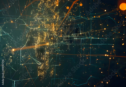 Develop a visual representation of the world map transformed into a dynamic trade grid, symbolizing the interconnected nature of international commerce 