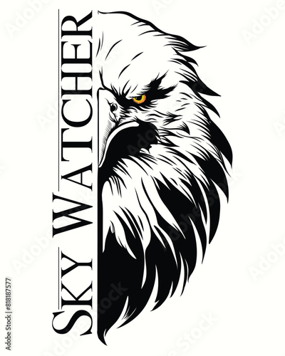 The Eagle Illustration for Tattoo Inspiration