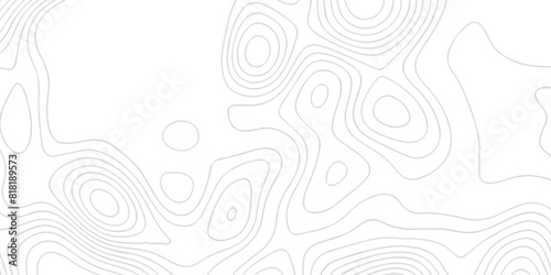 Topographic map background geographic line map with elevation assignments. The black on white contours vector topography stylized height of the lines map. 