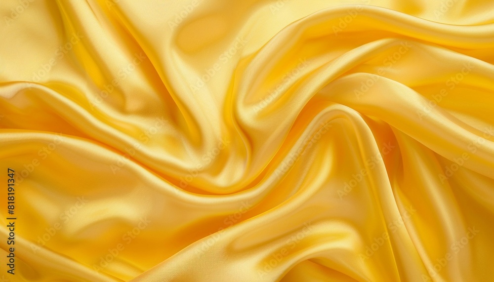 Abstract fabric background luxury yellow satin texture swirl design for social advertising and marketing Abstract fabric background luxury yellow satin texture swirl design for social advertising and marketing