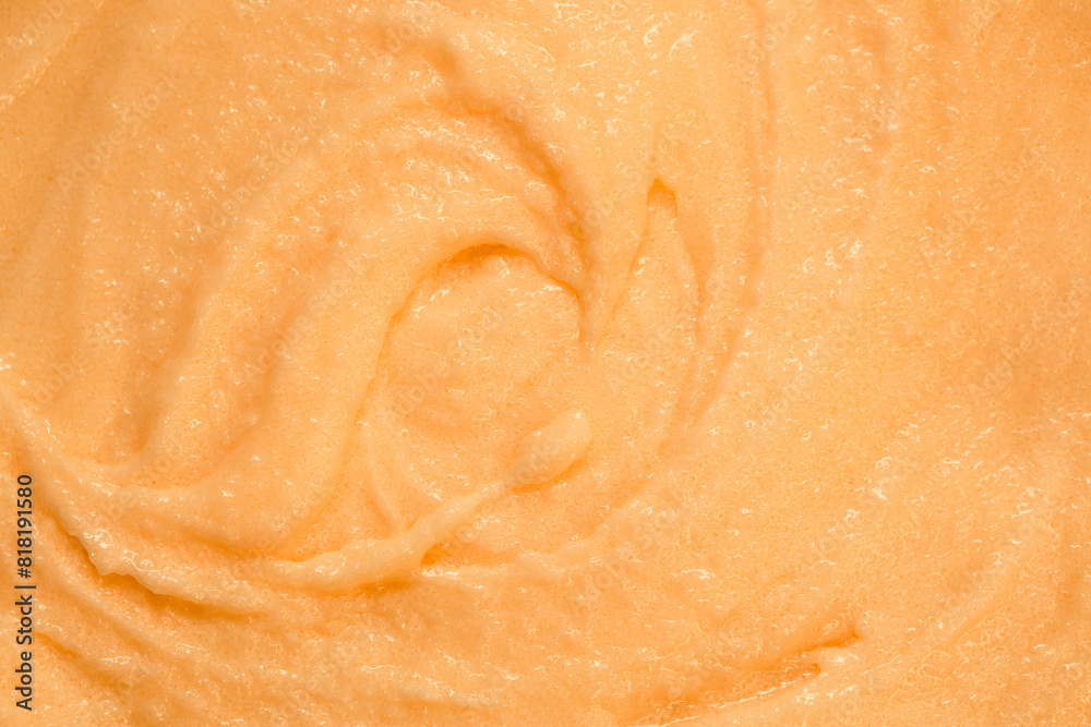 Fruit yogurt ice cream. Smoothies from fresh fruits and berries. Ice cream texture. Delicious sweet dessert close-up as a background. Fruit yogurt ice cream. Smoothies from fresh fruits and berries. Ice cream texture. Delicious sweet dessert close-up as a background.