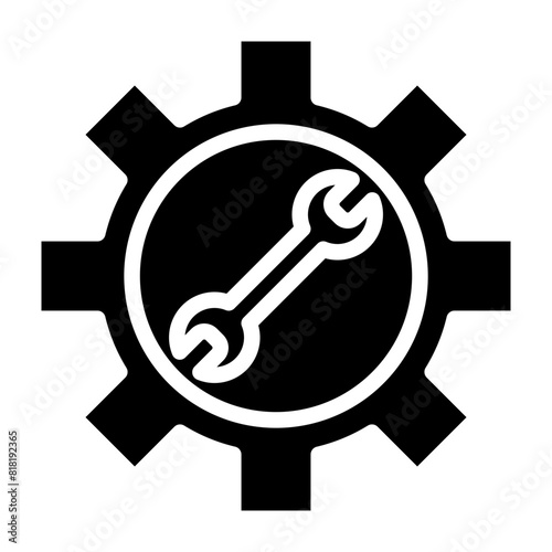 Setting Glyph Icon Design
