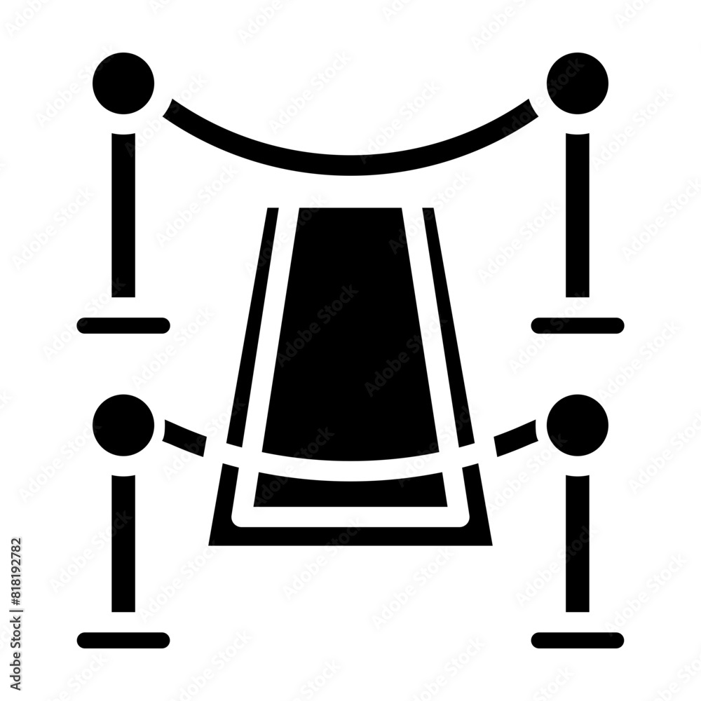 Red Carpet Glyph Icon Design Red Carpet Glyph Icon Design