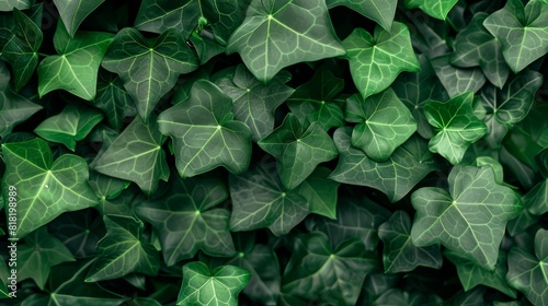 green leaves against a green leafy wall © Jevjenijs