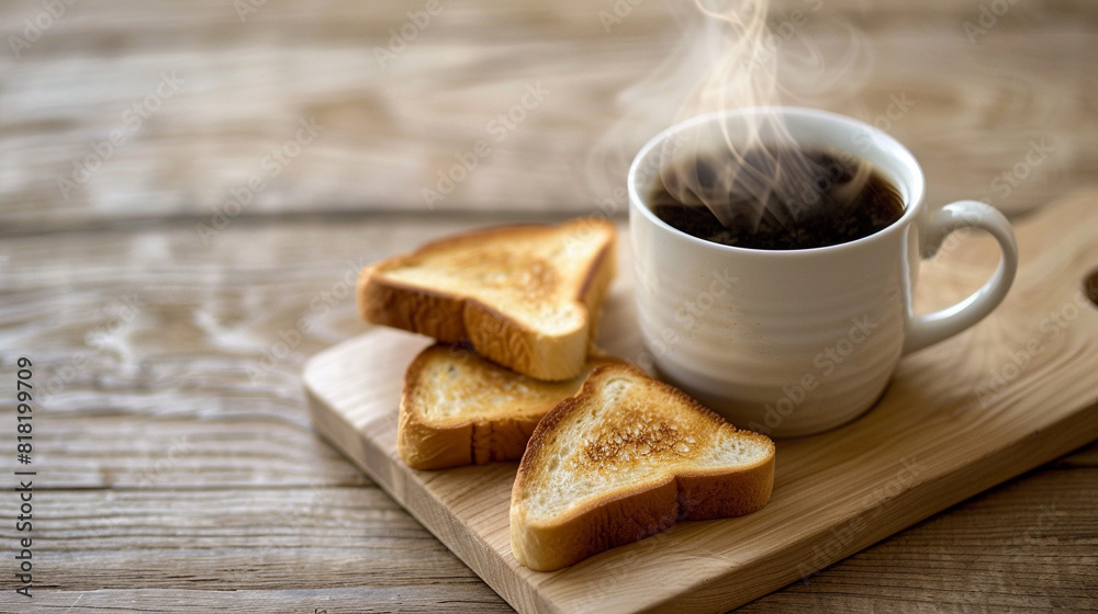 ホットコーヒーとトースト ホットコーヒーとトースト