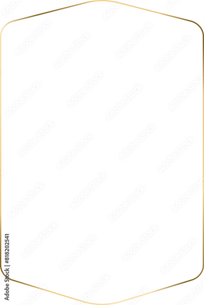Gold Thin Frame Minimalistic Aesthetic line shape door or window. Gold Thin Frame Minimalistic Aesthetic line shape door or window.