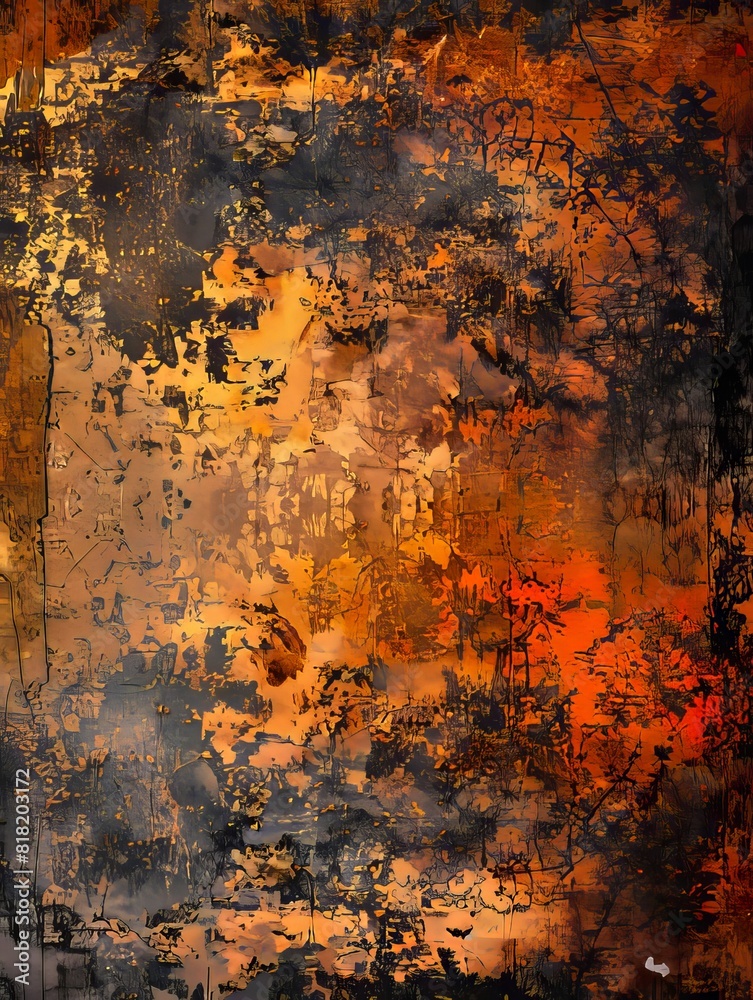 An old rusty texture with black and brown colors. An old rusty texture with black and brown colors.
