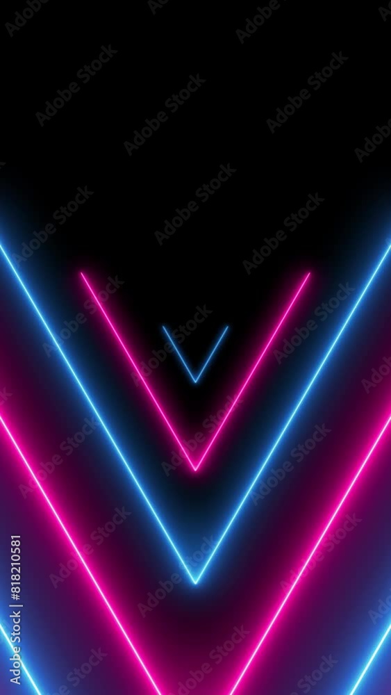 Animated neon lines - Infinite loop . Endless play loopable animation. Animated neon lines - Infinite loop . Endless play loopable animation.