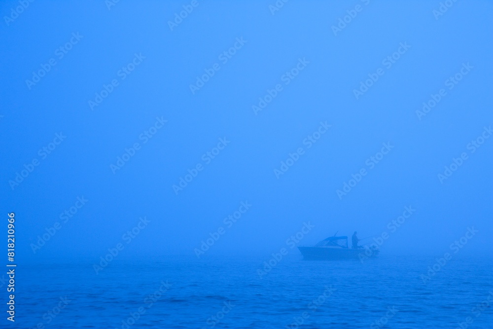 Fisherman In Fog Fisherman In Fog