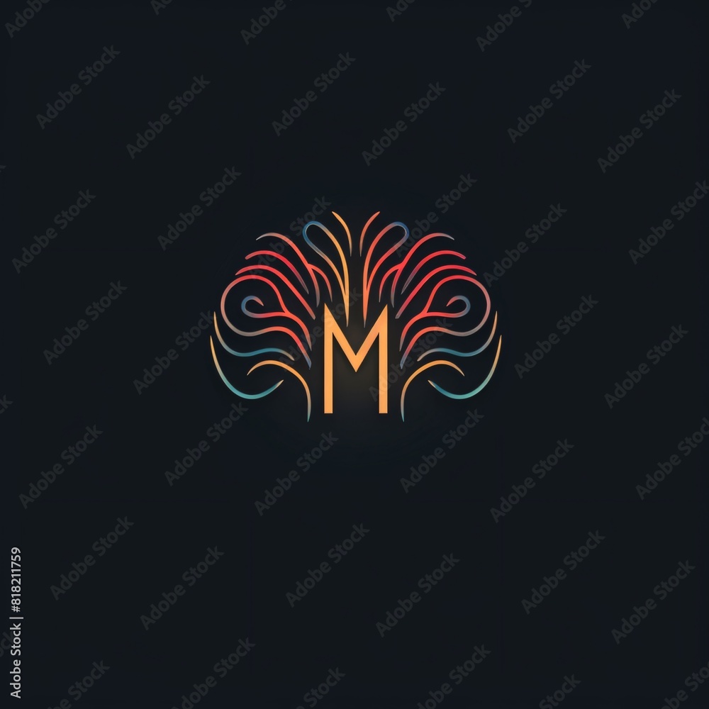 Letter M logo icon design template elements, vector logotype concept.