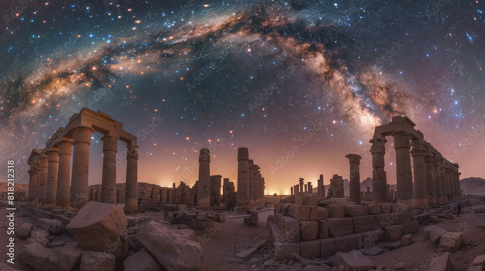 Astrophotography of a Dazzling Starry Sky Capturing the Beauty of the Night Astrophotography of a Dazzling Starry Sky Capturing the Beauty of the Night