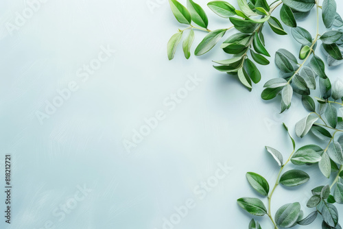 Green plant with leaves on white background, perfect for botanical designs, nature concepts, health and wellness graphics, or environmental themes.
