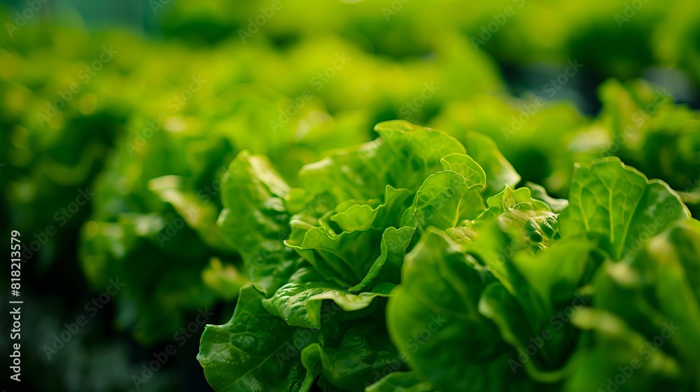 Lettuce growing in a greenhouse. Lettuce growing in a greenhouse.