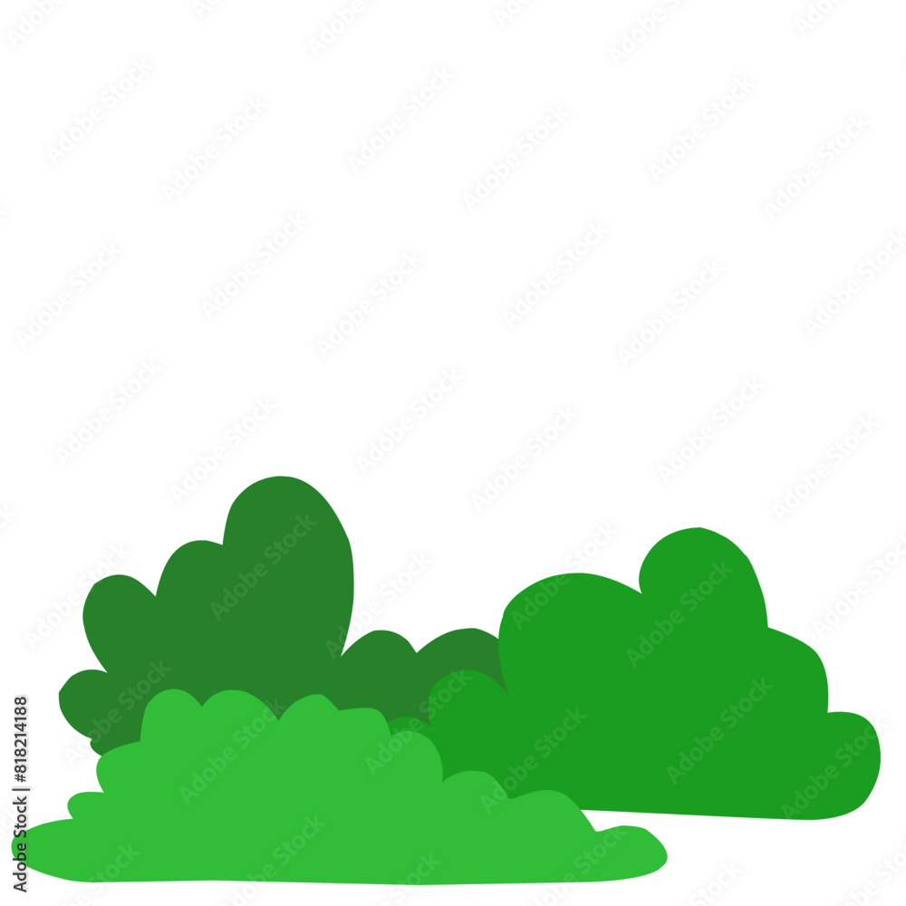 Obraz premium Bush vector illustration 